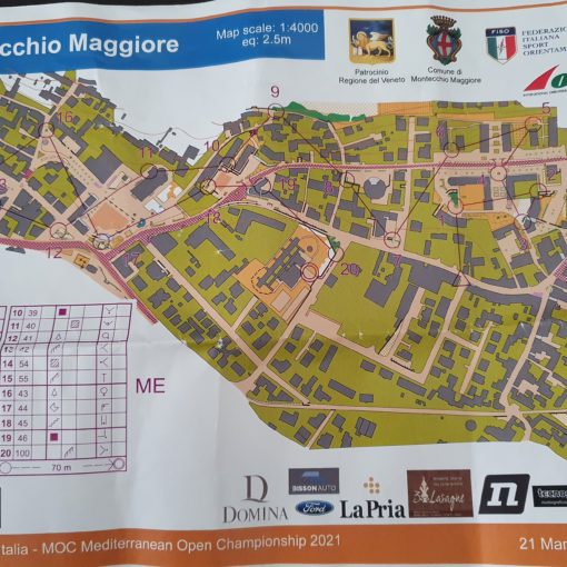 Percorso ME a Montecchio Maggiore