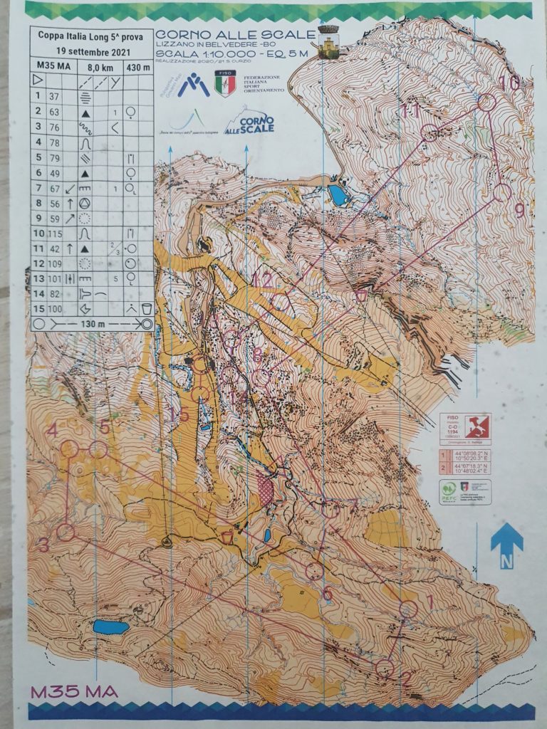 Mappa Corno alle Scale