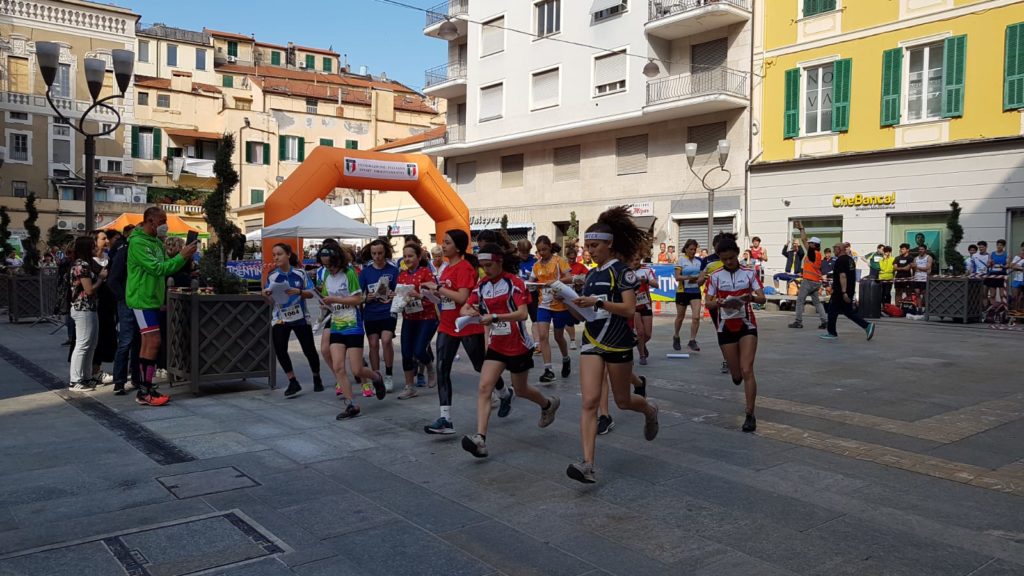 Lancio della staffetta a Sanremo